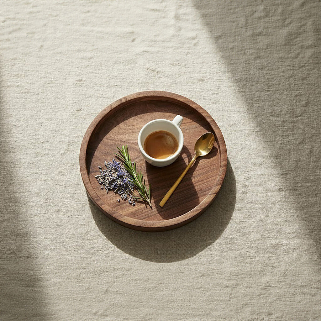 Orsina Rosi Small Sheesham Wood Serving Tray | Natural Artisanal Decor