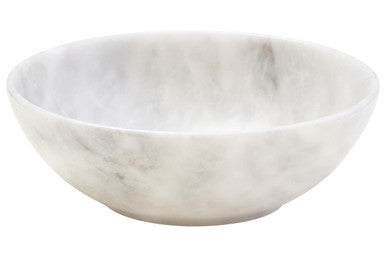 Orsina Kora Acacia Wood and White Marble Chip and Dip Serving Platter