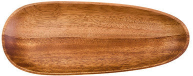 Orsina Kora Acacia Wood Medium Oval Serving Dish | Minimalist Platter