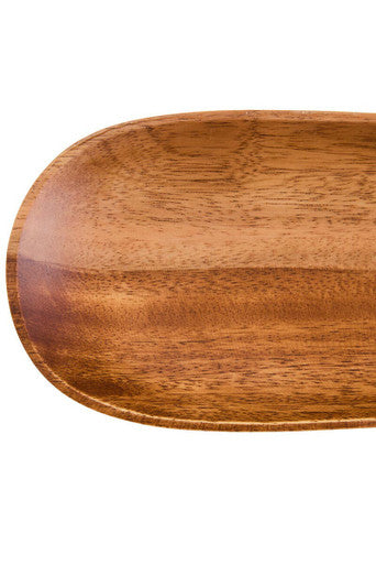 Orsina Kora Acacia Wood Medium Oval Serving Dish | Minimalist Platter