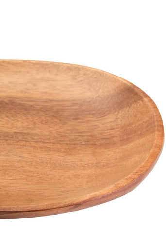 Orsina Kora Large Oval Acacia Wood Serving Plate | Luxury Tableware