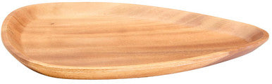 Orsina Kora Acacia Wood Large Curved Triangular Serving Dish Platter