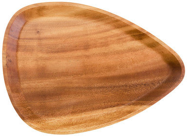 Orsina Kora Acacia Wood Large Curved Triangular Serving Dish Platter