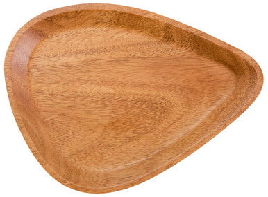Orsina Kora Acacia Wood Serving Dish – Medium Curved Triangular Platter
