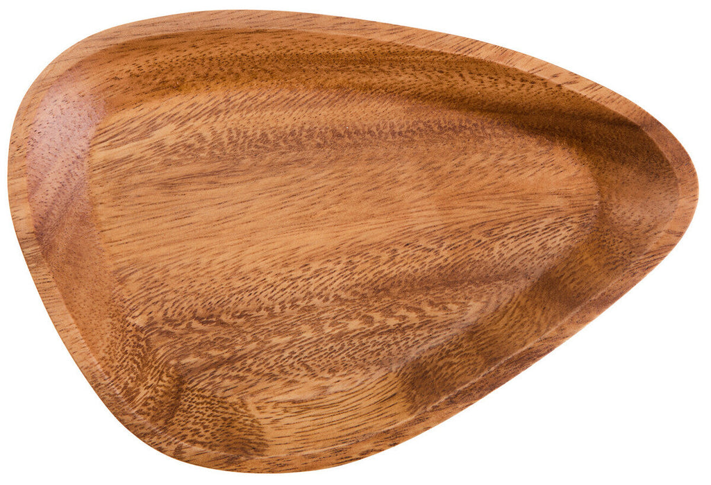 Orsina Kora Acacia Wood Small Curved Triangular Serving Dish