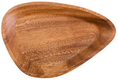 Orsina Kora Acacia Wood Small Curved Triangular Serving Dish