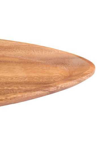 Orsina Kora Acacia Wood Small Curved Triangular Serving Dish