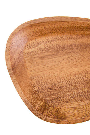 Orsina Kora Acacia Wood Small Curved Triangular Serving Dish