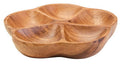 Orsina Kora Acacia Wood Flower Serving Dish | 5-Section Snack Platter