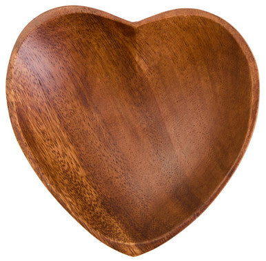 Orsina Kora Acacia Wood Heart Shape Serving Dish – Modern Serveware