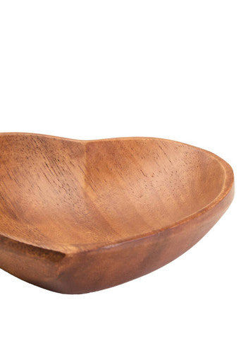 Orsina Kora Acacia Wood Heart Shape Serving Dish – Modern Serveware