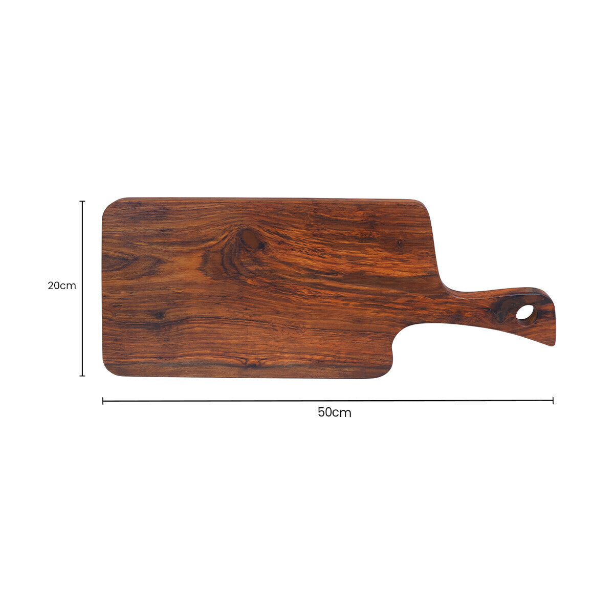 Orsina Rosewood Serving & Cutting Board – Organic Shaped Natural Wood