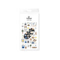 Suatelier Cafe Blue Decorative Stickers for Journaling and Scrapbooking