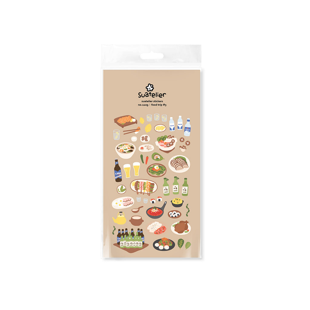 Food Trip#3 Decorative Food Stickers by LuLuFun Studio - 1 Sheet