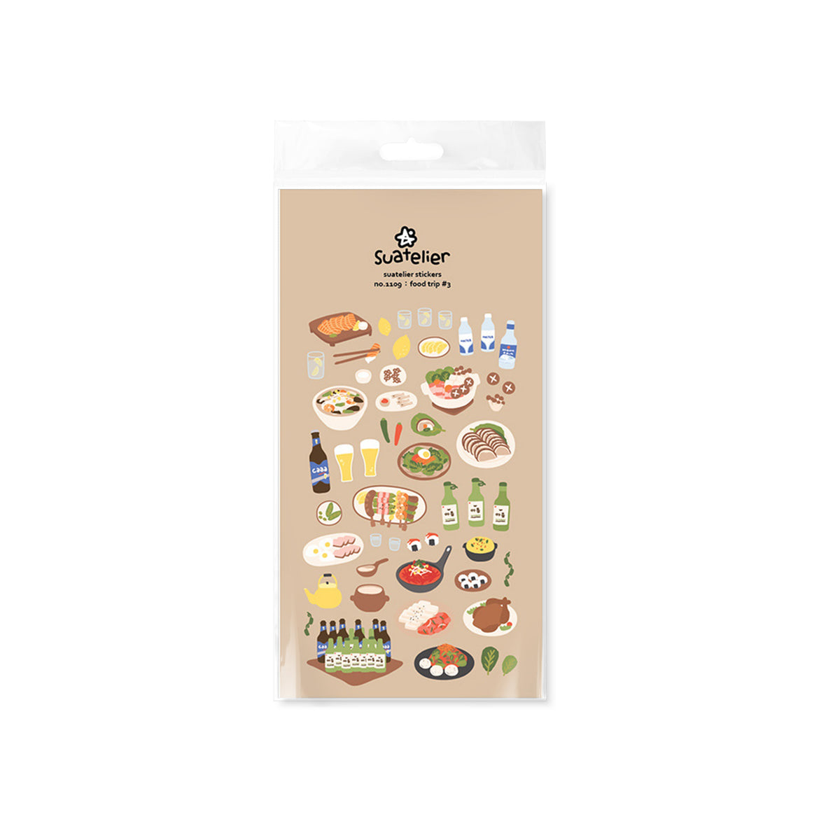 Food Trip#3 Decorative Food Stickers by LuLuFun Studio - 1 Sheet