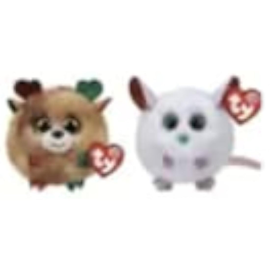 Ty Teeny Puffies Brie Christmas Mouse – 10cm Plush Stuffed Animal