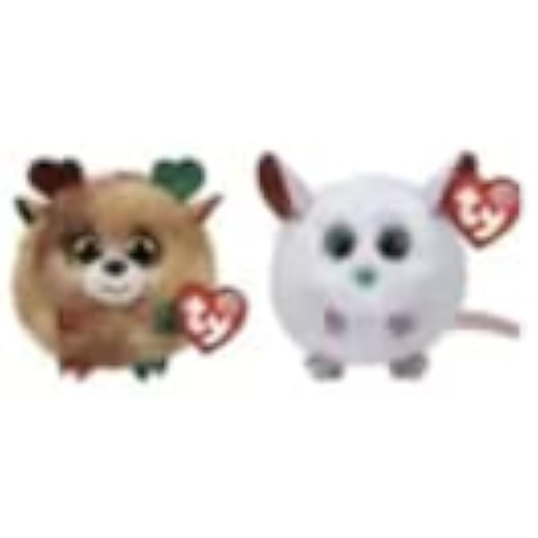 Ty Teeny Puffies Brie Christmas Mouse – 10cm Plush Stuffed Animal