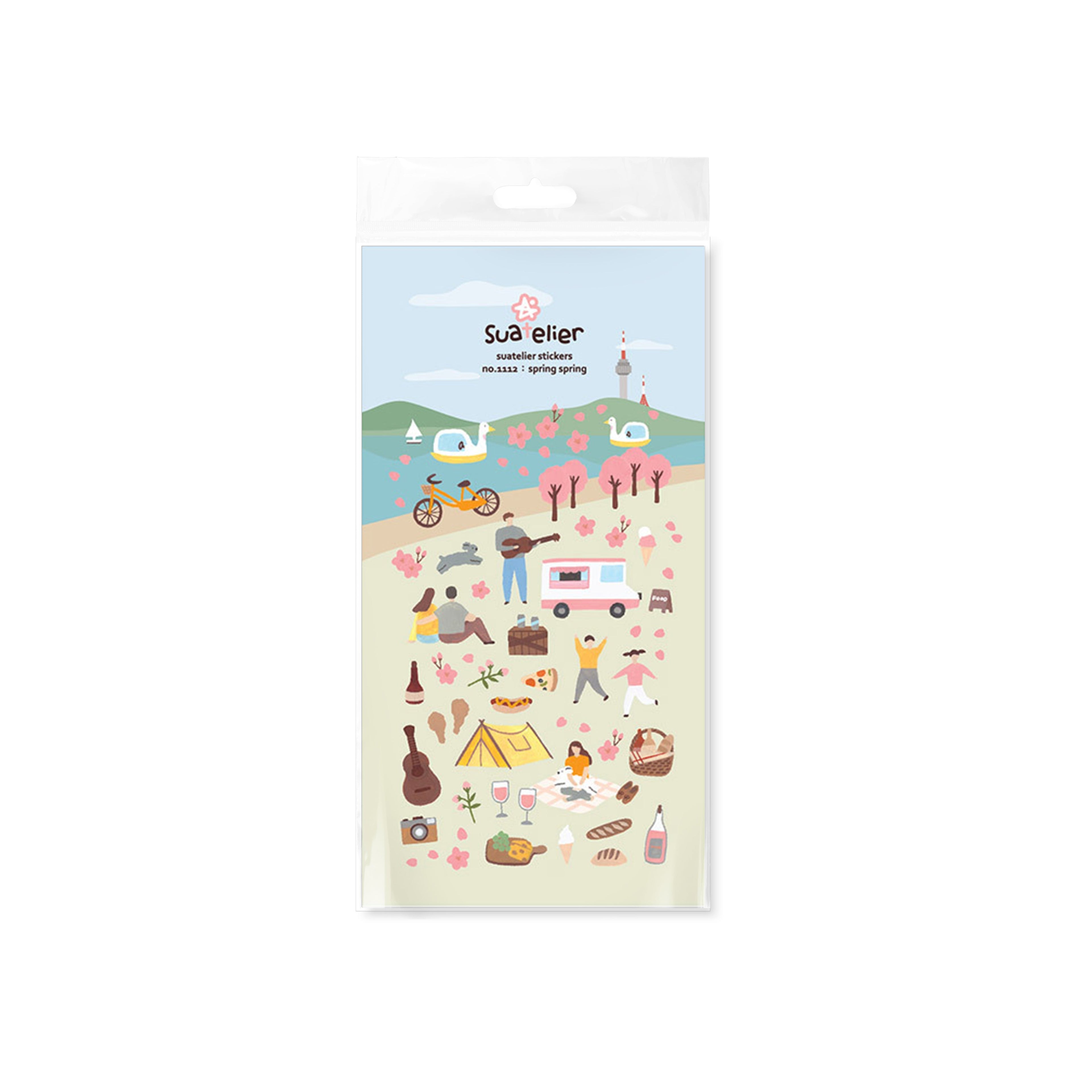 LuLuFun Studio Spring Spring Floral Craft Stickers for Journaling