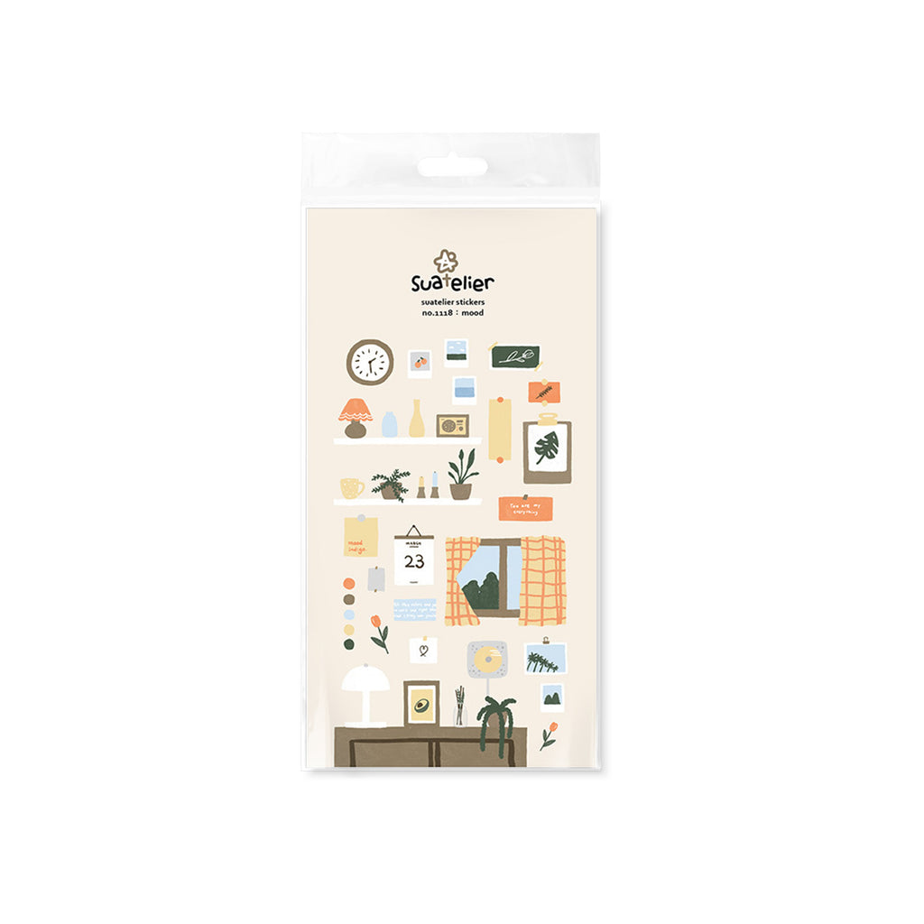Suatelier Mood Decorative Sticker Sheet for Journaling and Planners