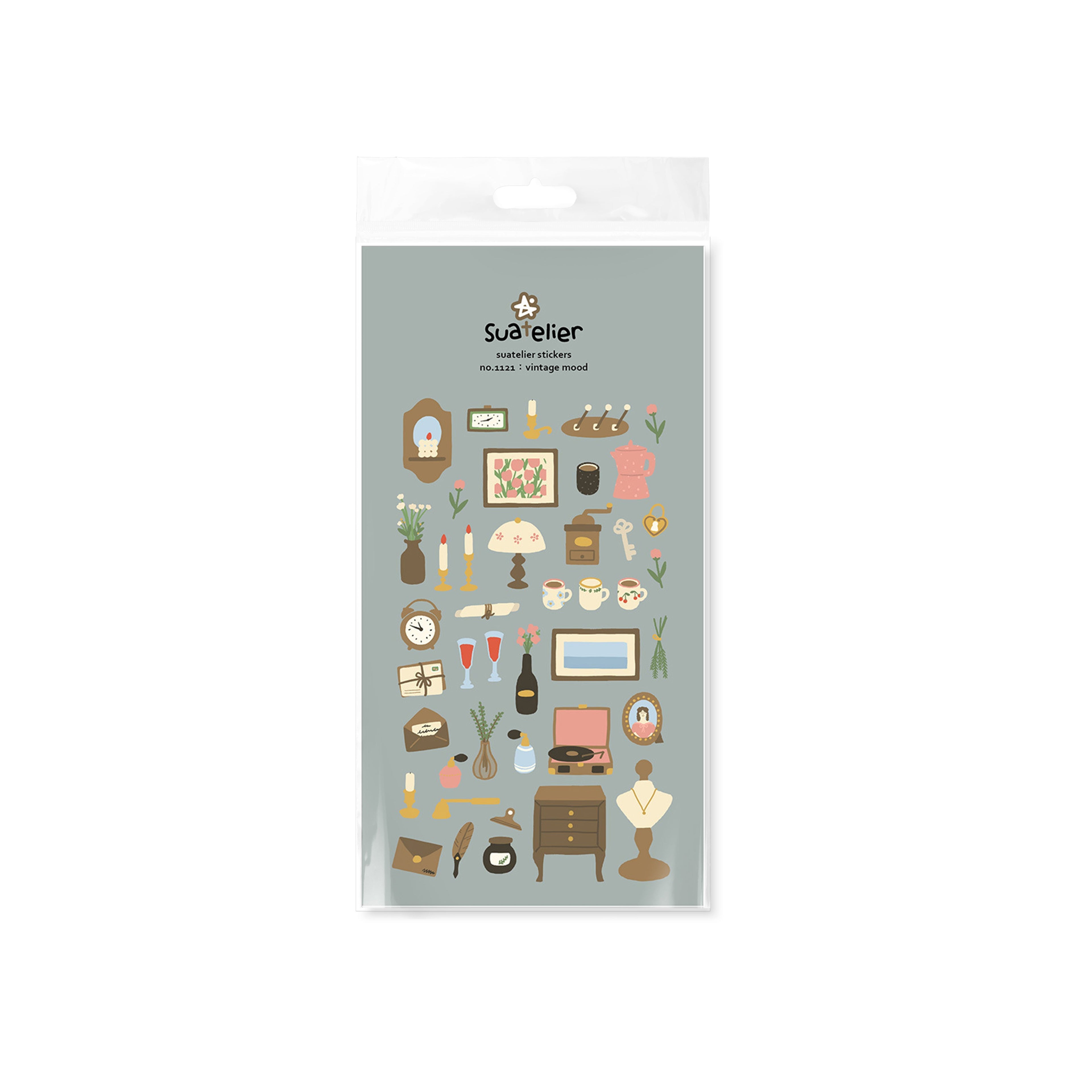 Vintage Mood Decorative Stickers by Suatelier – Aesthetic Journaling