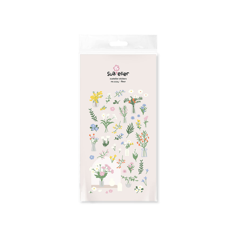 Suatelier Fleur Floral Stickers for Journaling and Scrapbooking