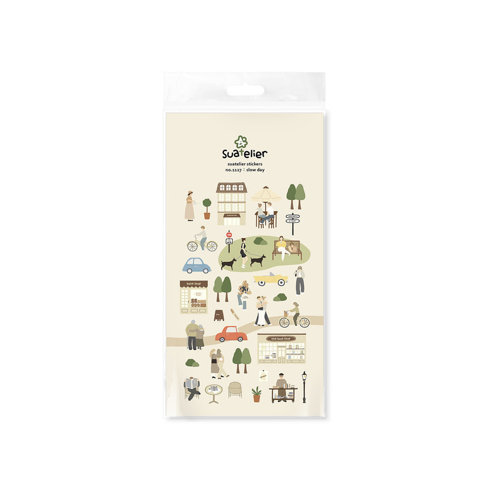 Suatelier Slow Day Decorative Stickers for Journaling and Planners