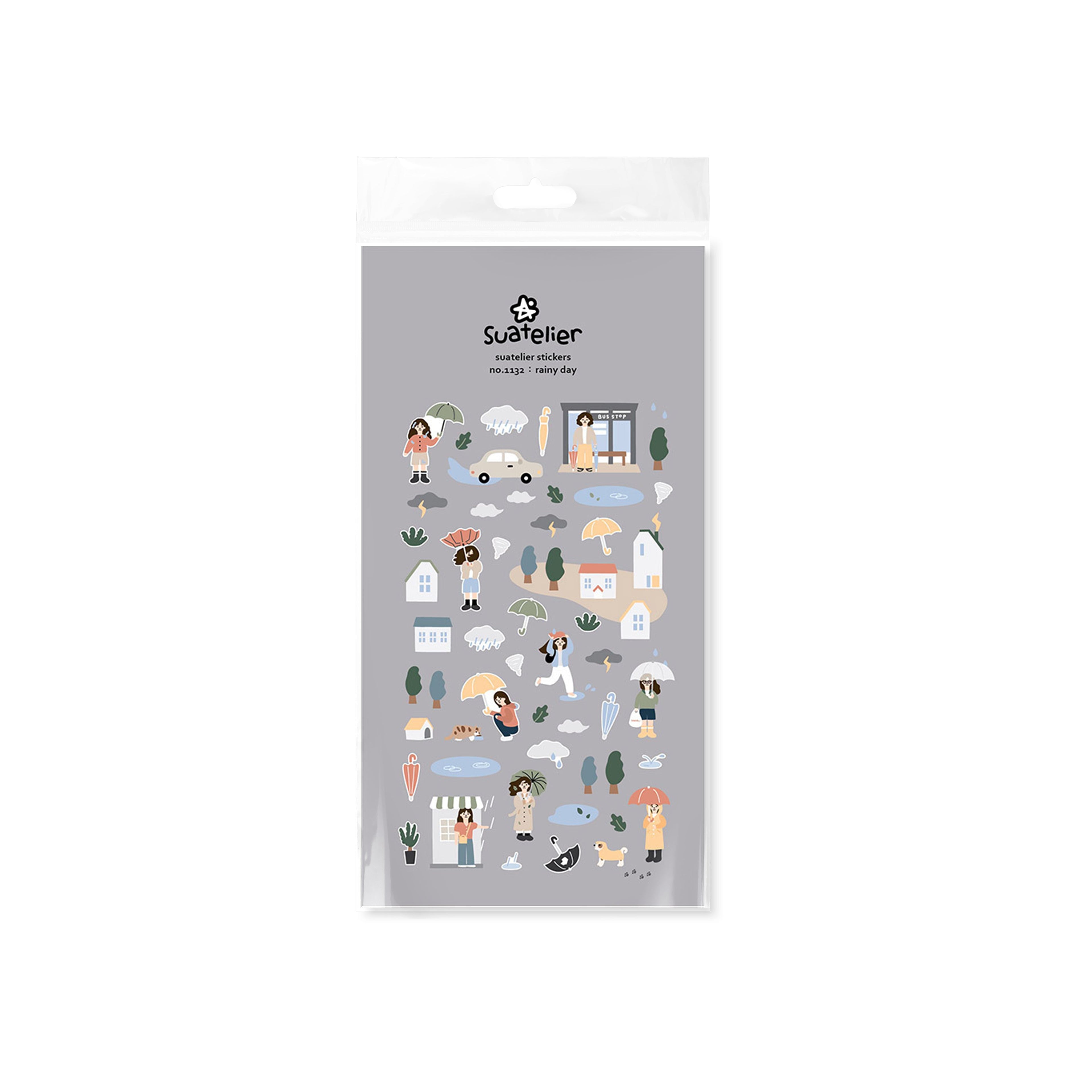 Suatelier Rainy Day Decorative Stickers for Journaling by LuLuFun