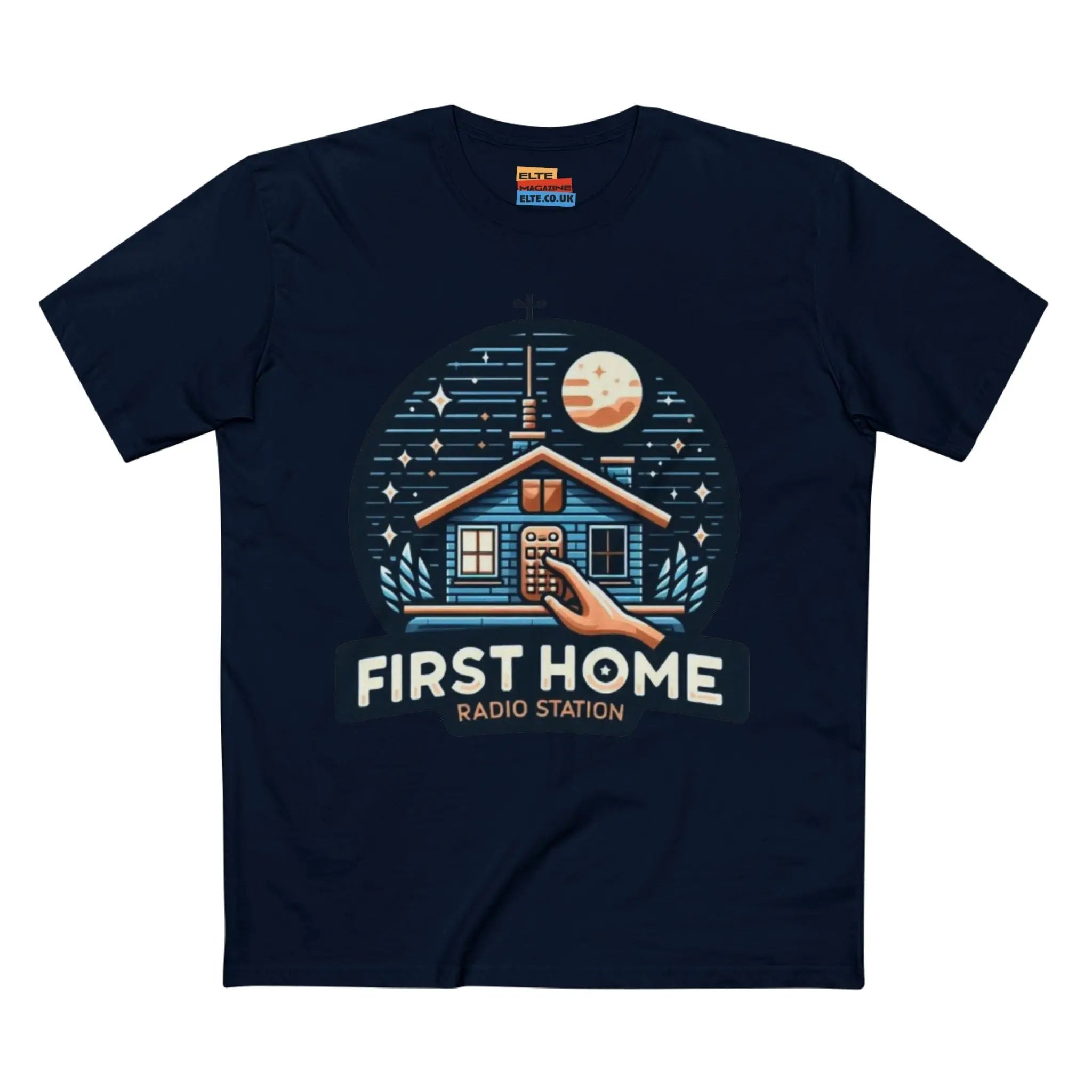 First Home Radio Station Graphic Tee - Celebrate Unity and Nostalgia