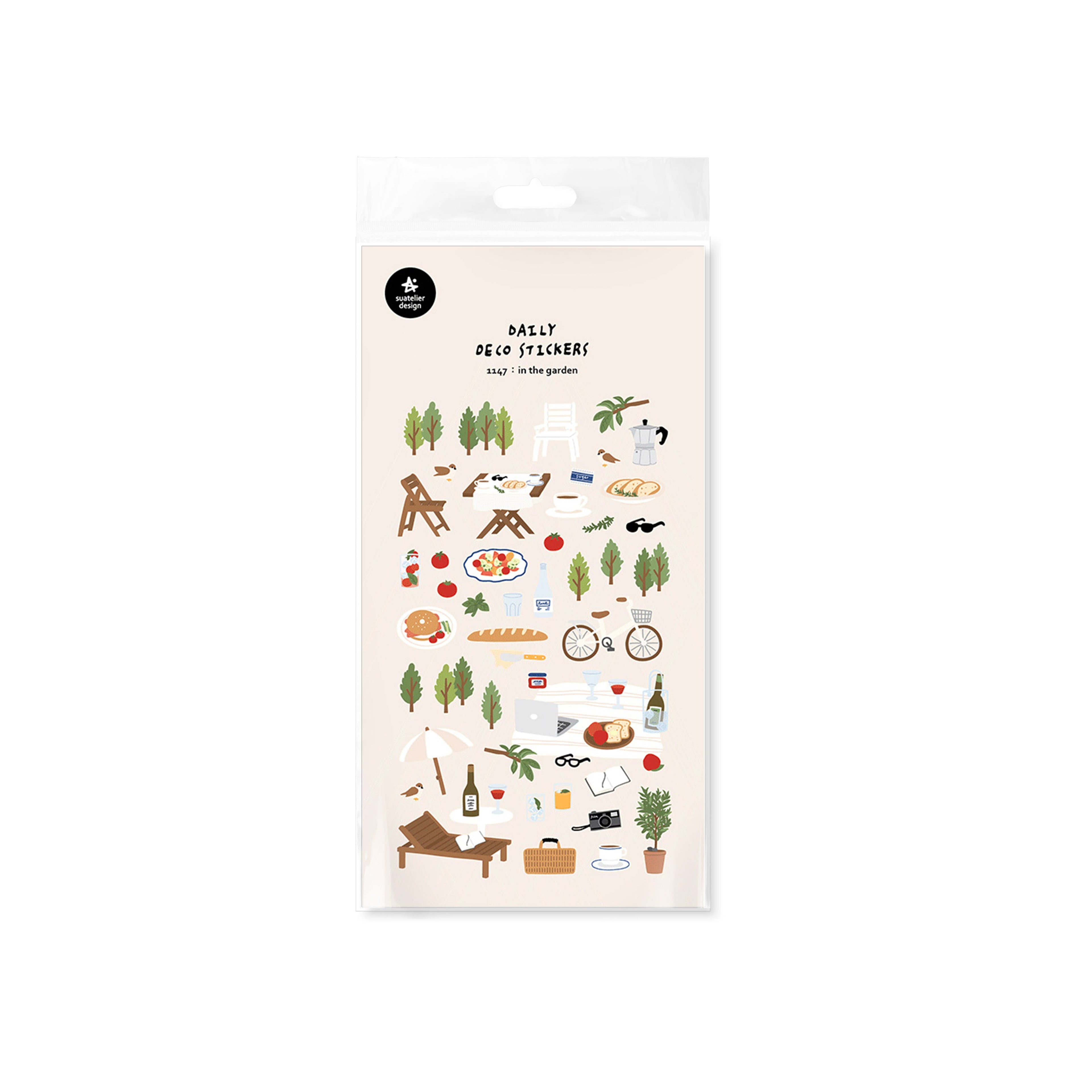 Suatelier In the Garden Decorative Floral Stickers for Journaling