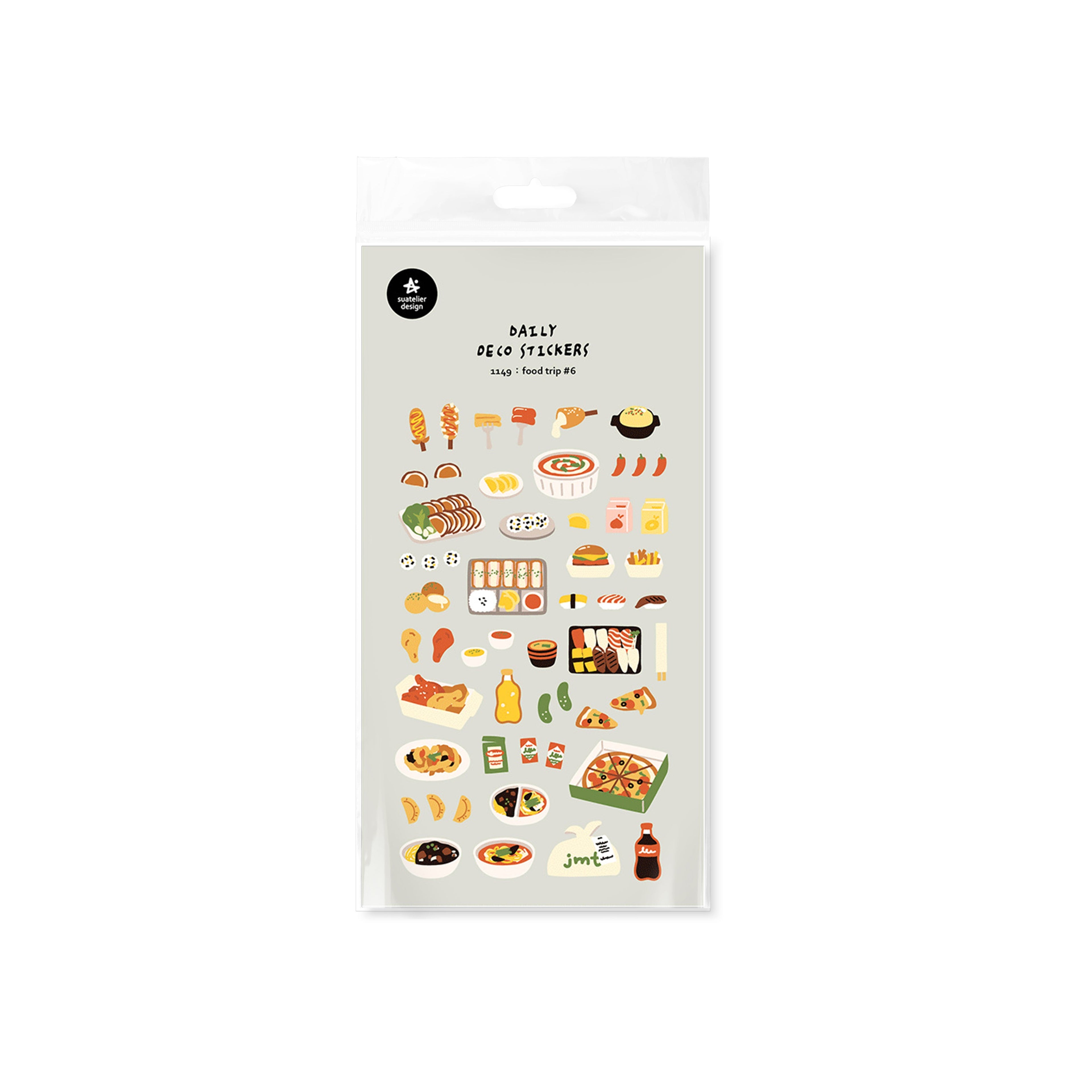 Suatelier Food Trip #6 Korean Decorative Stickers for Journaling