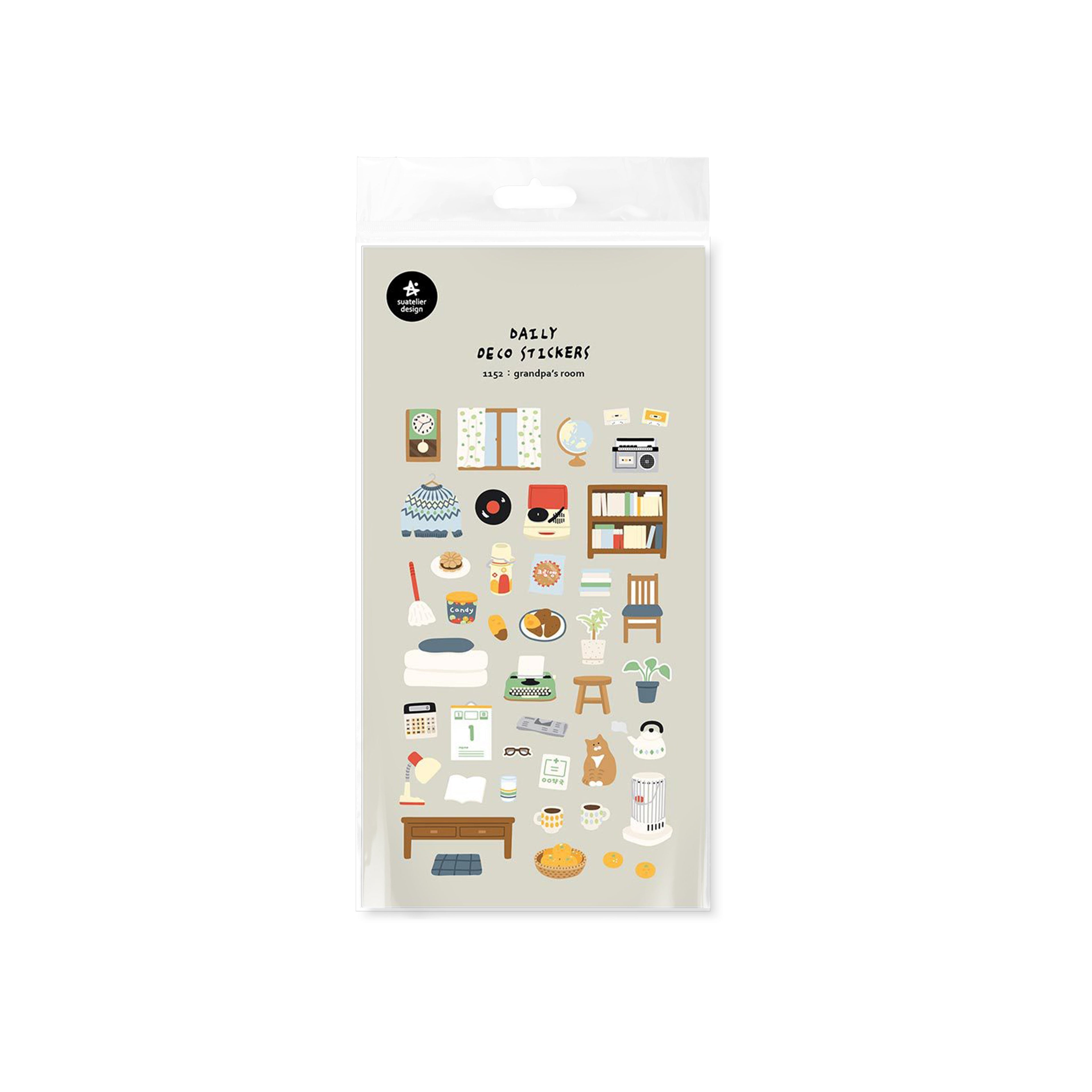 Suatelier Grandpa’s Room Vintage Decorative Stickers for Journaling