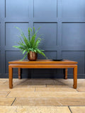 Vintage Mahogany Coffee Table / Oriental Style / Mid Century Modern Low Table B