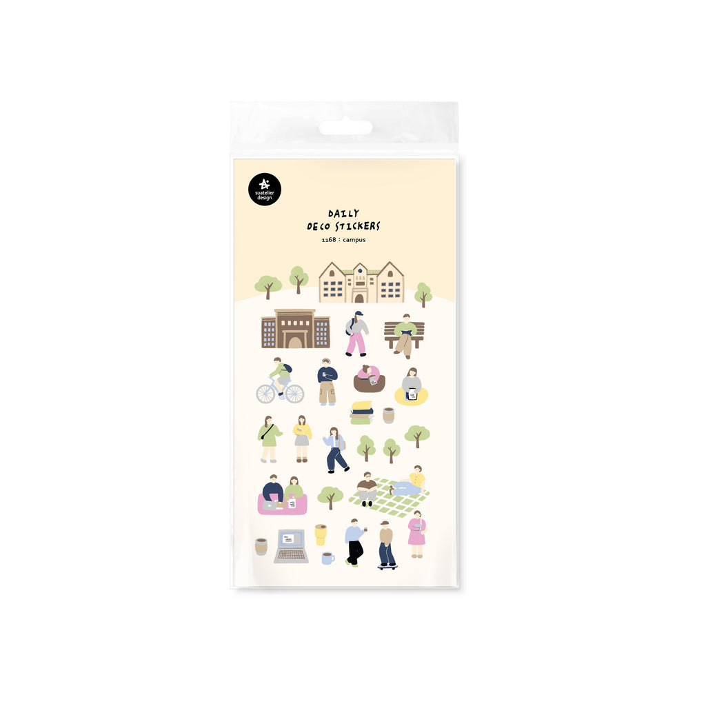 Suatelier Campus Decorative Stickers for Journaling and Scrapbooking