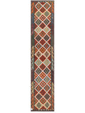 Maimana Afghanistan Kilim Runner - 386 x 81 cm