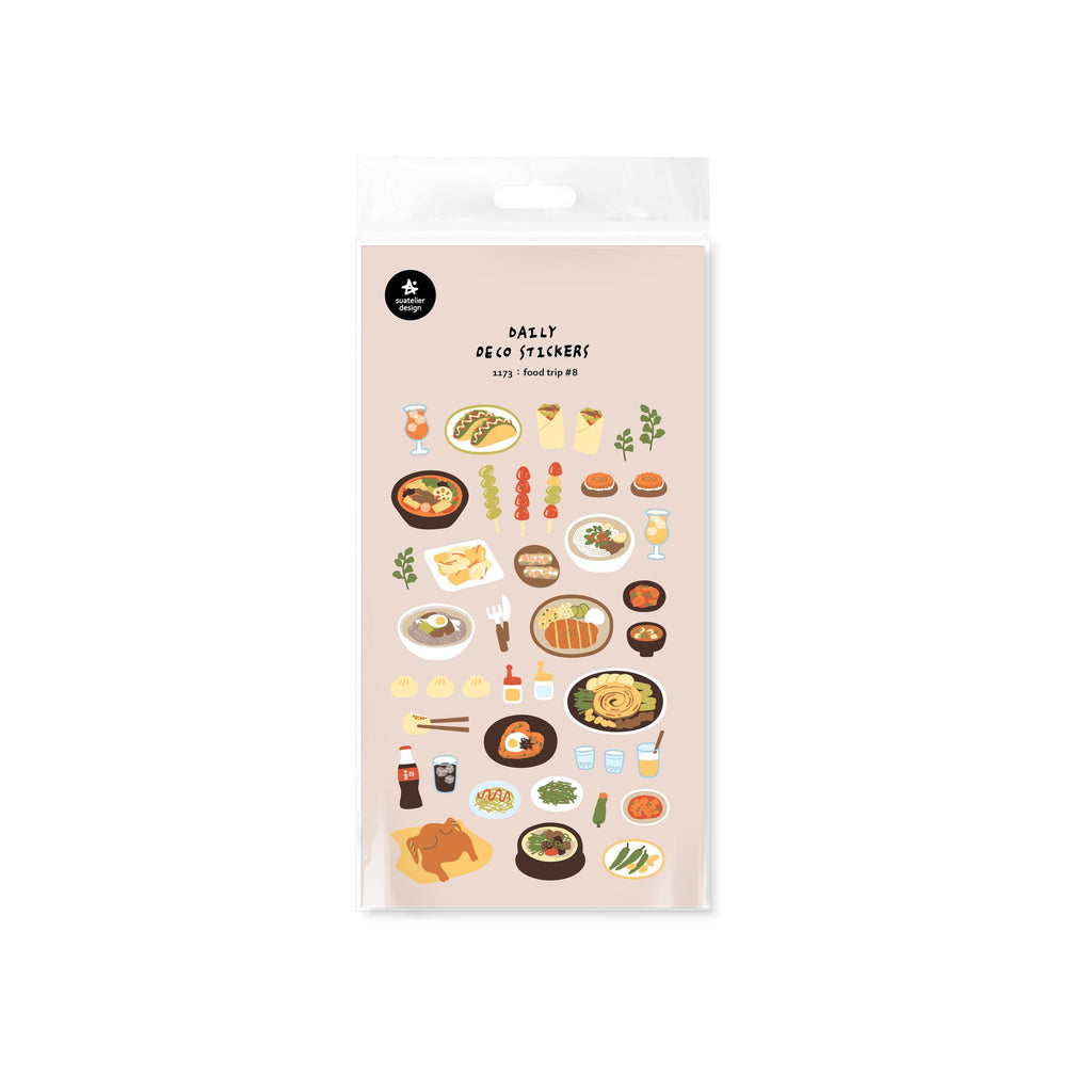 Suatelier Food Trip #8 Decorative Stickers for Journaling by LuLuFun