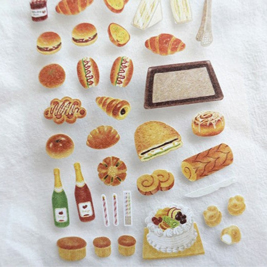 Suatelier Old Bakery Decorative Stickers for Journaling - 1 Sheet