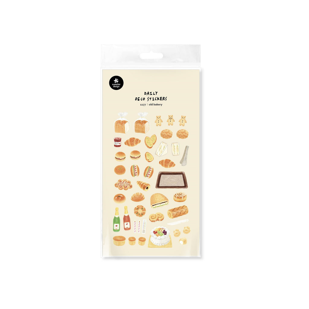 Suatelier Old Bakery Decorative Stickers for Journaling - 1 Sheet