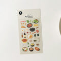 Suatelier Homemade Food Sticker Sheet for Journaling and Scrapbooking