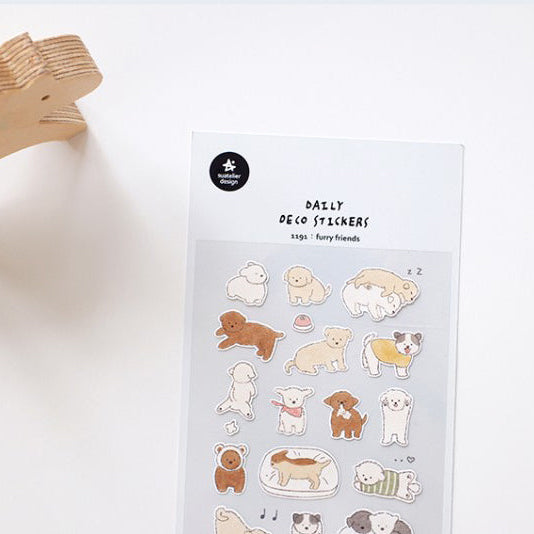 Suatelier Furry Friends Animal Stickers for Journaling and Scrapbooking