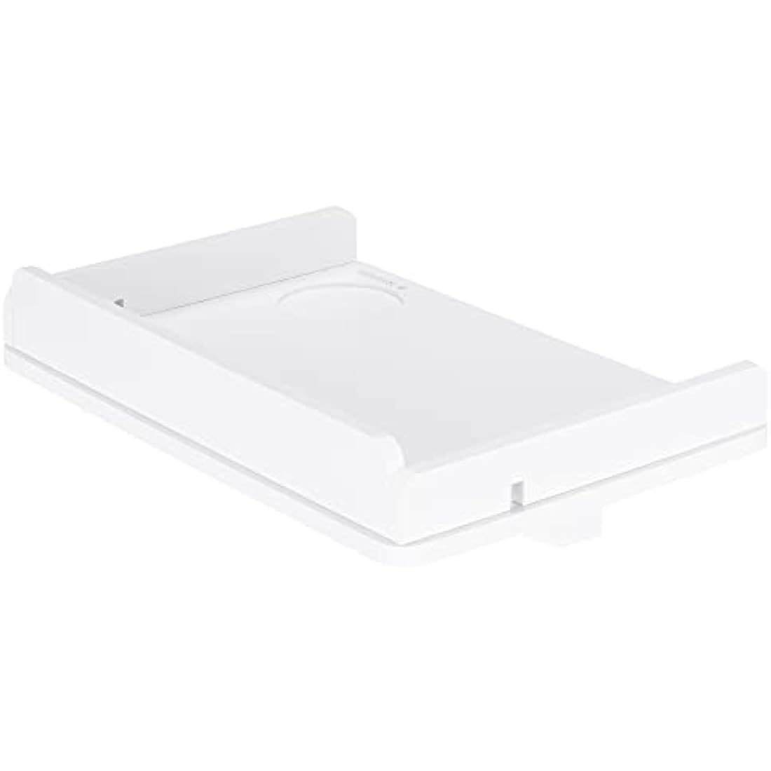 Navaris Clip-on Bedside Shelf – Bamboo Hanging Tray for Bunk Beds, White