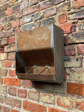 Vintage Wall Mounted Metal Planter Rustic Garden Herb Flower Holder Plant Pot