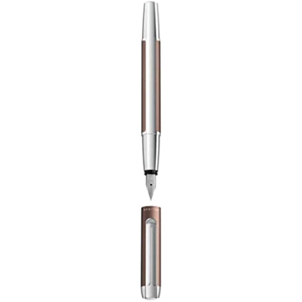 Pelikan Pura Fountain Pen - Mocha Aluminium, Medium Nib (M)