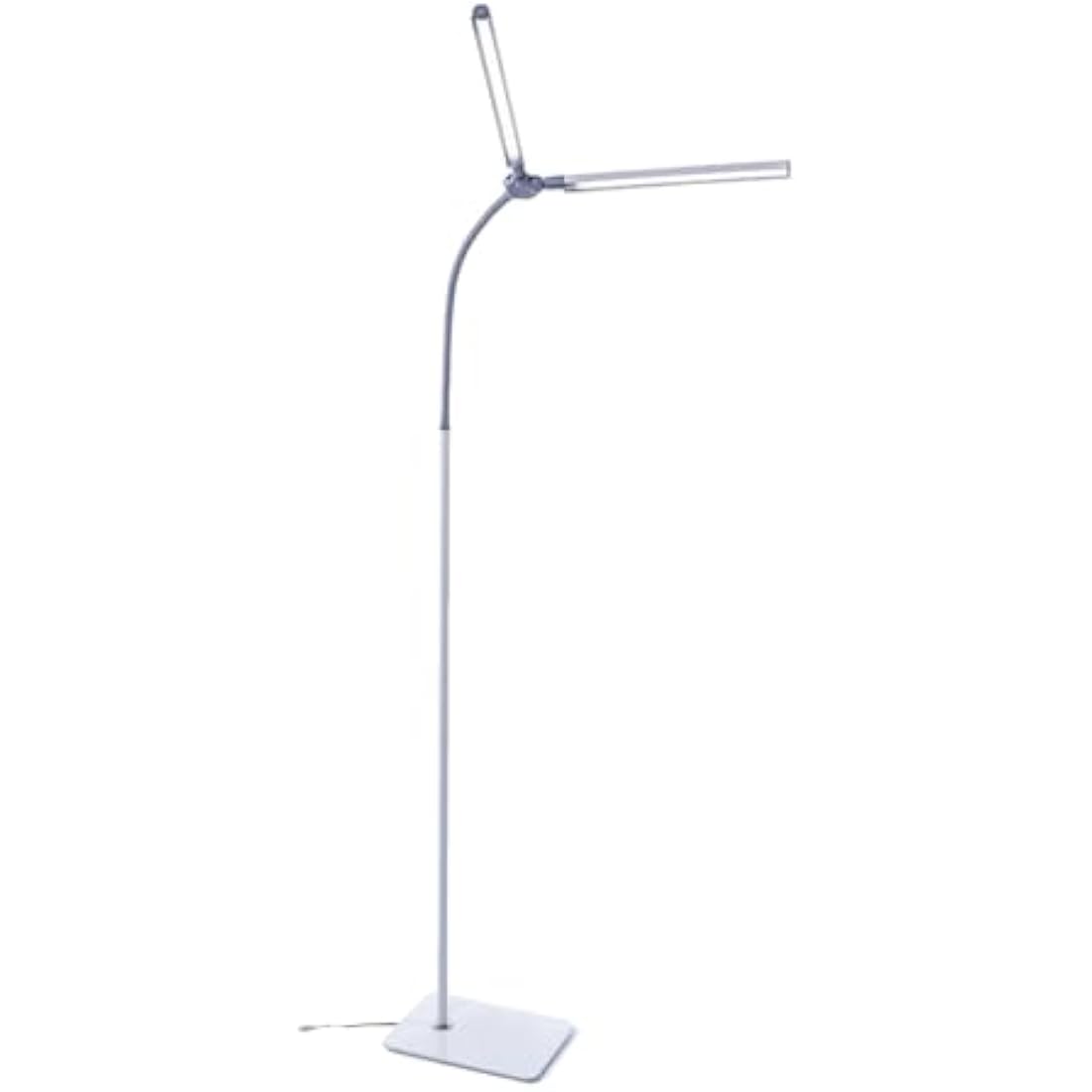 Daylight DuoPro LED Floor Lamp – Double Shade Salon Light, White
