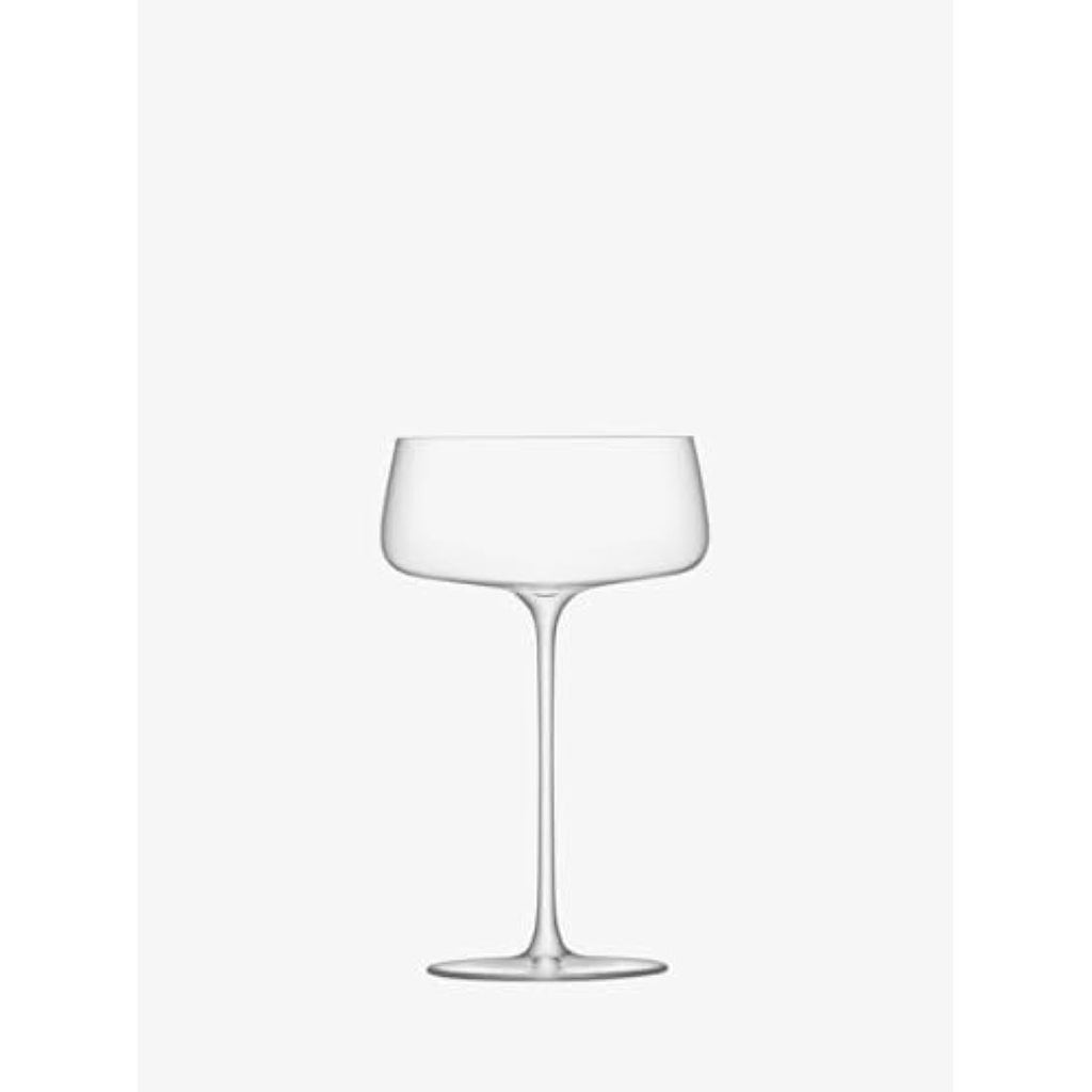 LSA International Metropolitan Champagne Saucers | 300ml Clear | Set of 4