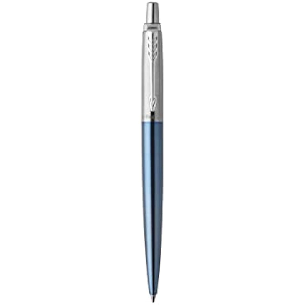 Parker Jotter Ballpoint Pen - Waterloo Blue, Medium Point Blue Ink