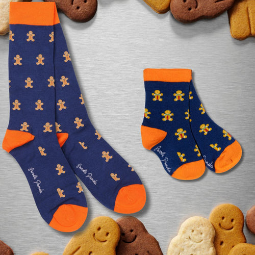 Swole Panda Gingerbread Men Matching Bamboo Socks | Festive Holiday Apparel