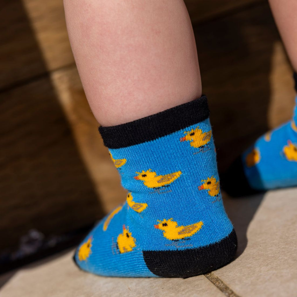 Swole Panda Children's Duck Bamboo Socks – Seamless & Breathable