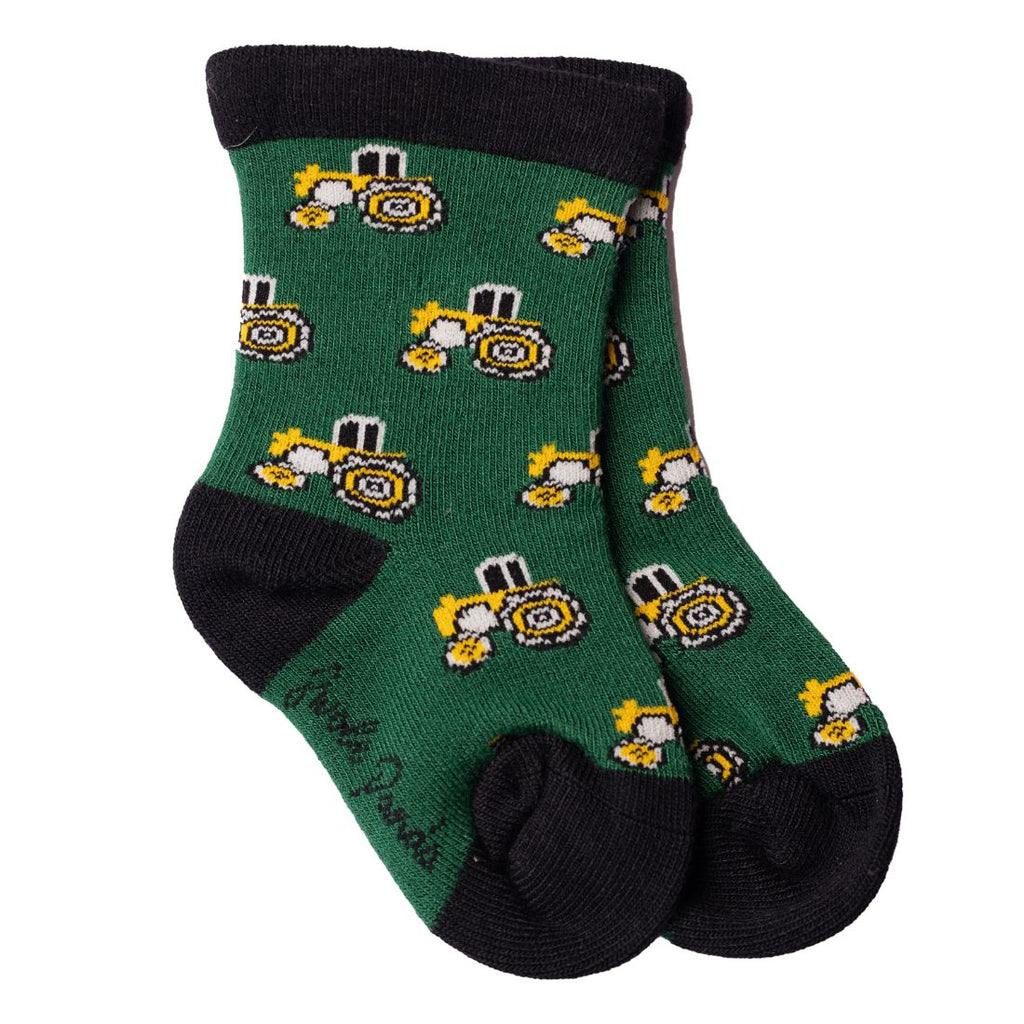 Swole Panda Children's Tractor Bamboo Socks – Seamless & Breathable