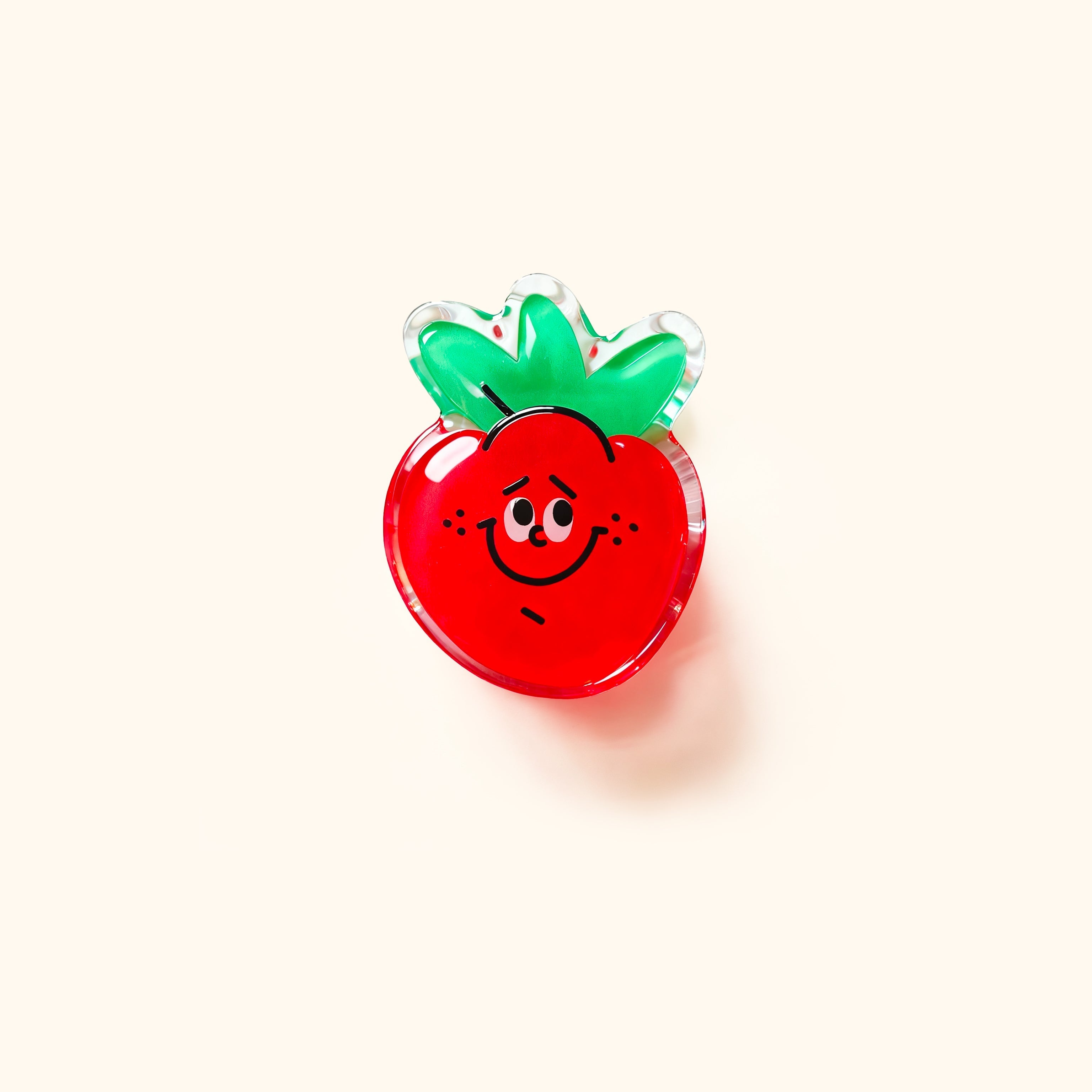 Strawberry Acrylic Binder Clip – LuLuFun Studio Cute Office Stationery