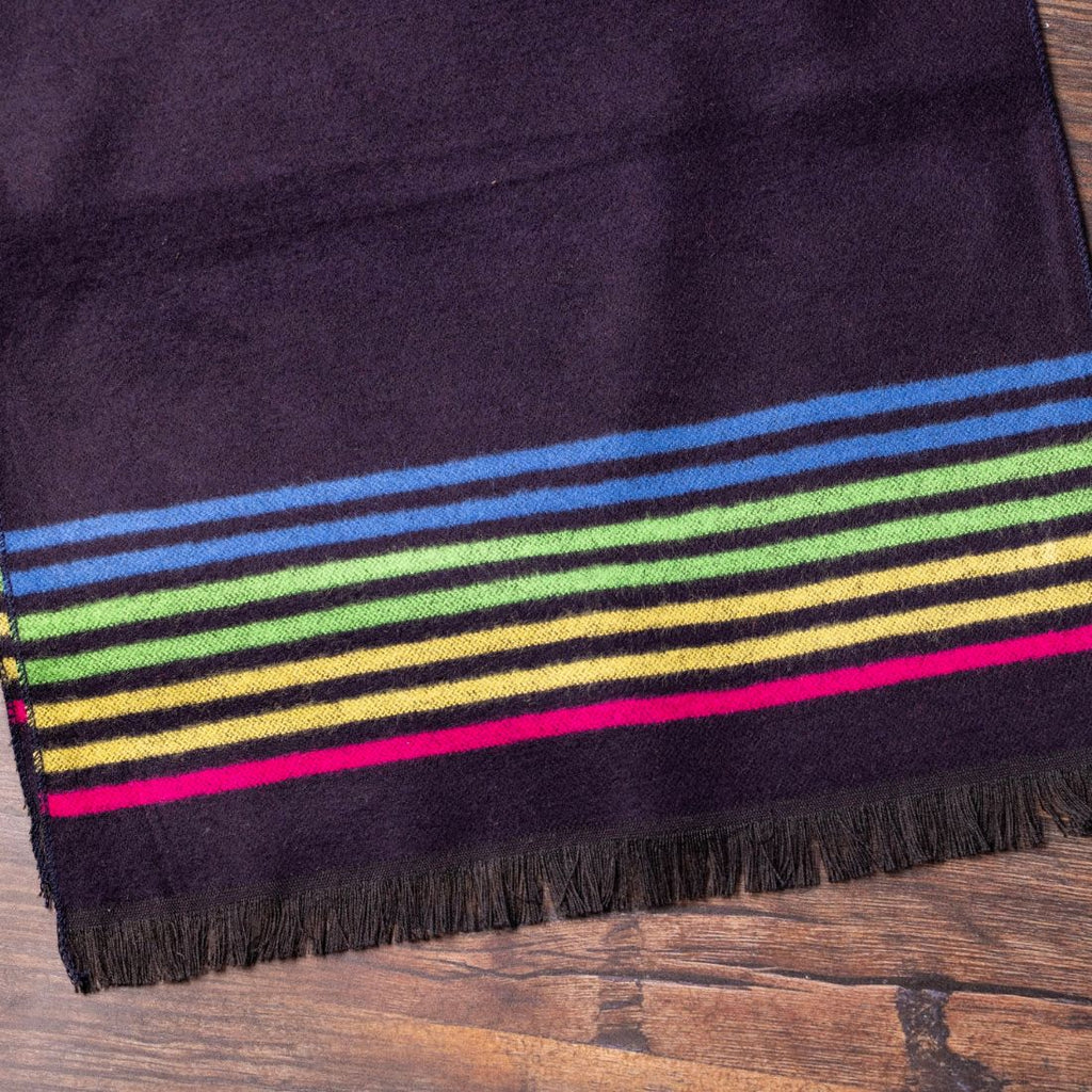 Swole Panda Black Fine Stripe Bamboo Scarf – Sustainable & Breathable